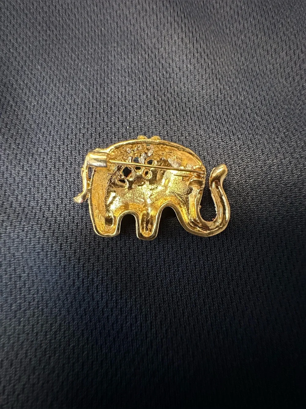 Colorful Jeweled Elephant Brooch